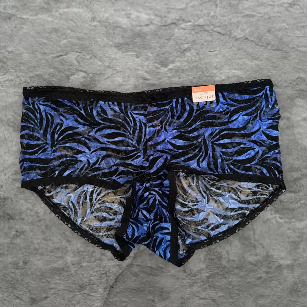 CACIQUE • Printed Lace Boyshort See You Hanky Panky Panties